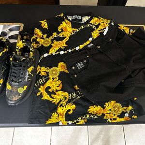 Versace jeans couture with shoes